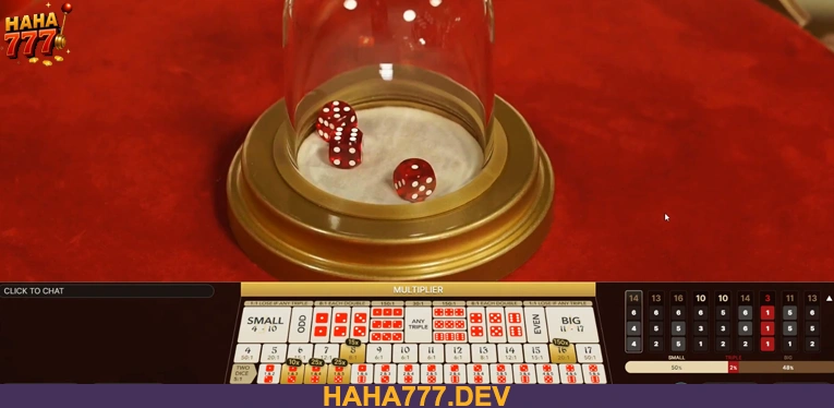 Three dice. One heartbeat. Your call. Sicbo Spin at Haha777
